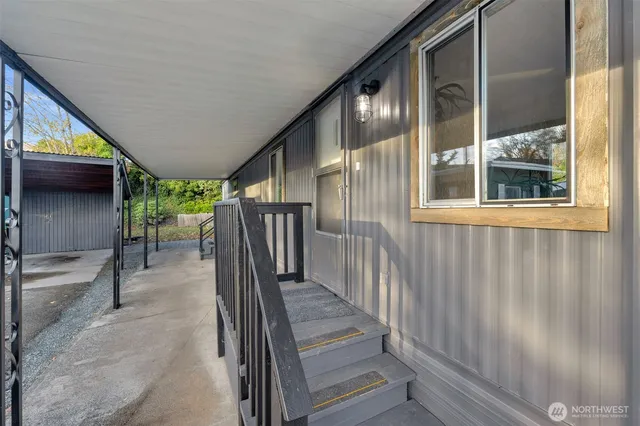 a front view of a house