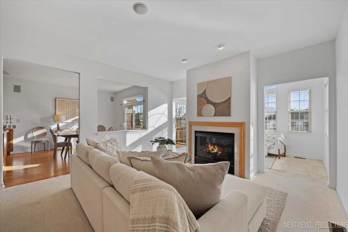 810 Cambridge Drive Batavia, IL 60510 - Photo 6 of 34 a living room with furniture and a fireplace