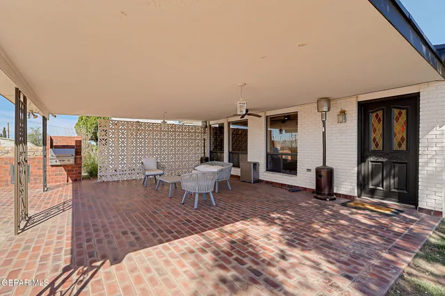 a backyard of a house