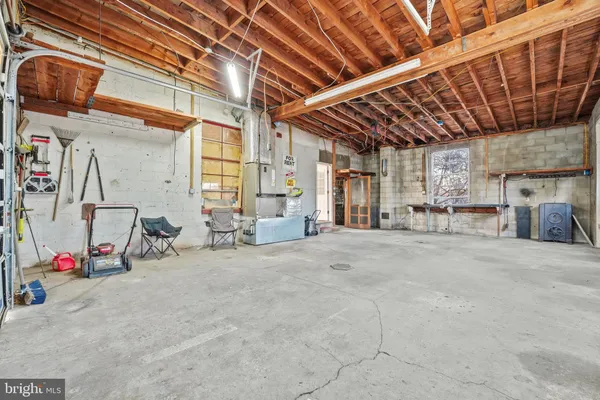 a view of the room with gym equipment