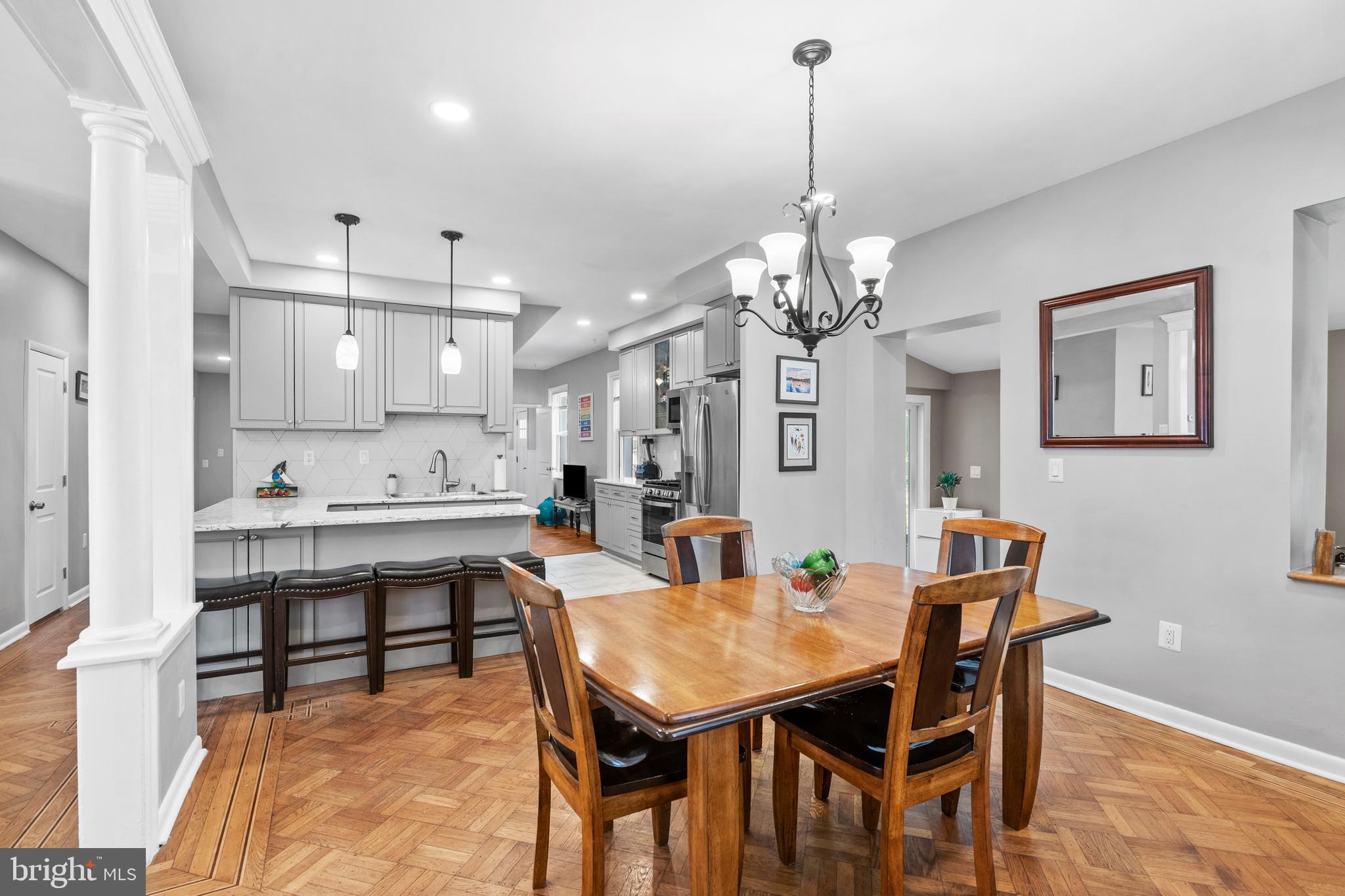1118 Allston Road Havertown, PA 19083 - Photo 13 of 58 a view of a dining room with furniture and chandelier
