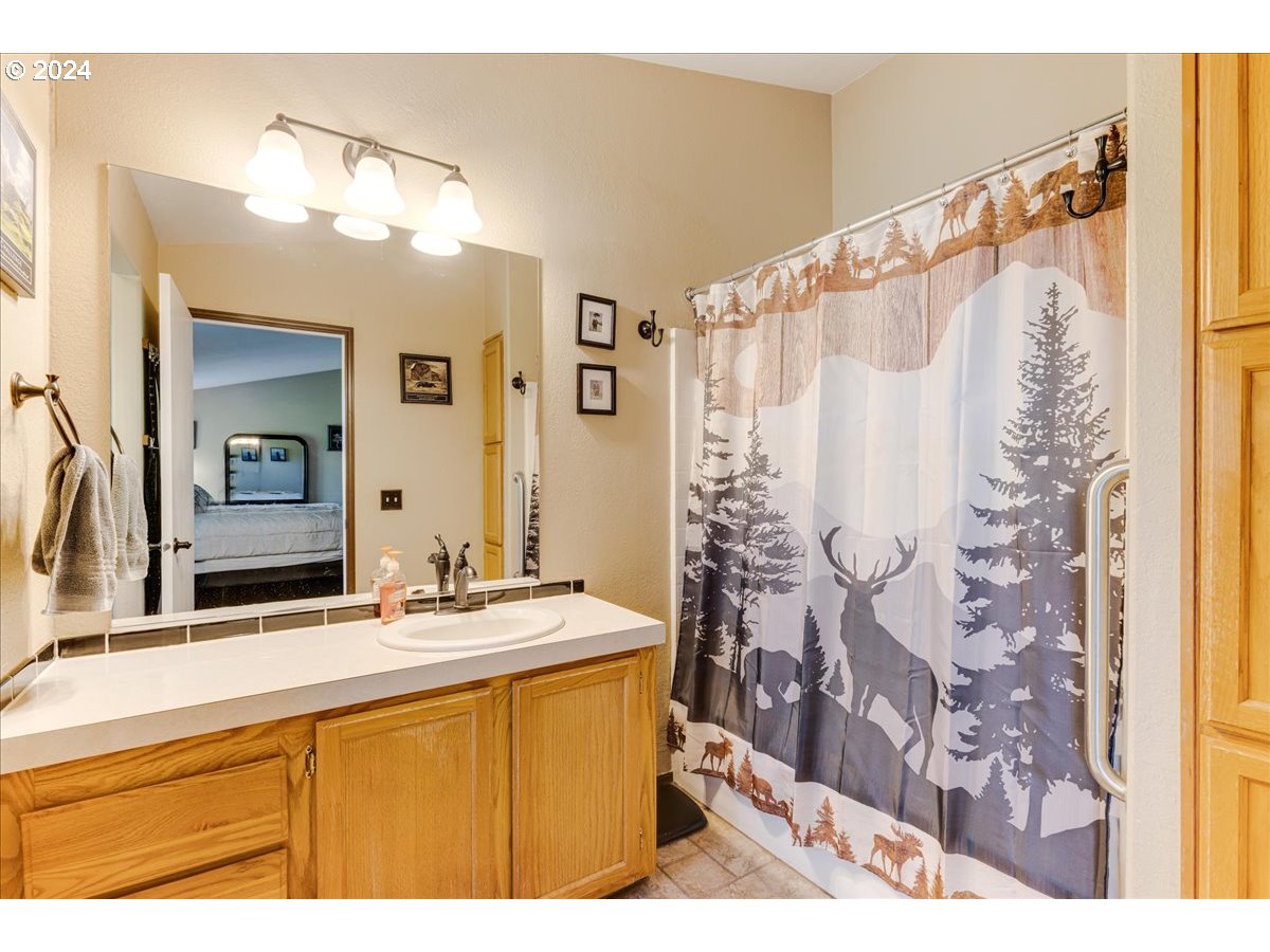 25970 South Wallens Road Estacada, OR 97023 - Photo 13 of 48 a bathroom with a sink and a mirror
