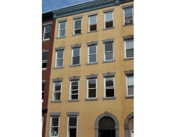 a front view of a building