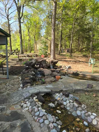 a backyard of a house