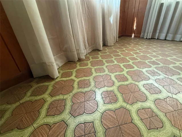 a view of a porch with a backyard