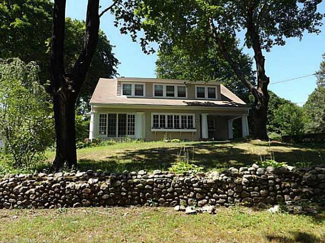 35 Shewville Road Groton, CT 06355 - Photo 1 of 1 Facade/Exterior Front. Stylish pillars on front of Cape with dormers.