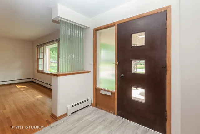 a view of an entryway of a house