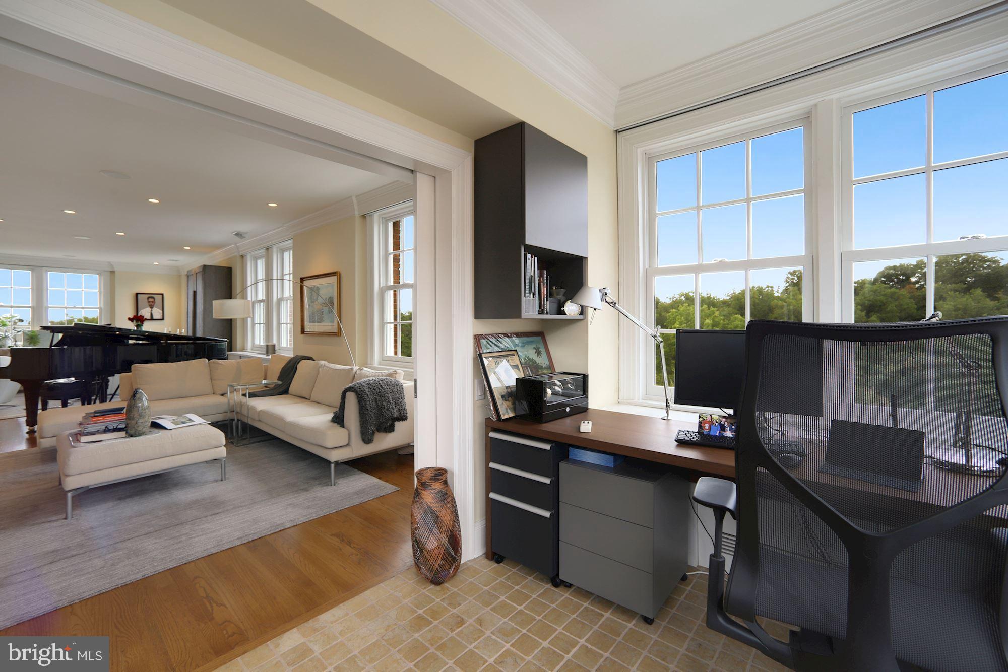 2540 Massachusetts Avenue Northwest, Unit 505 Washington, DC 20008 - Photo 17 of 32 Pocket doors on office/den offer privacy