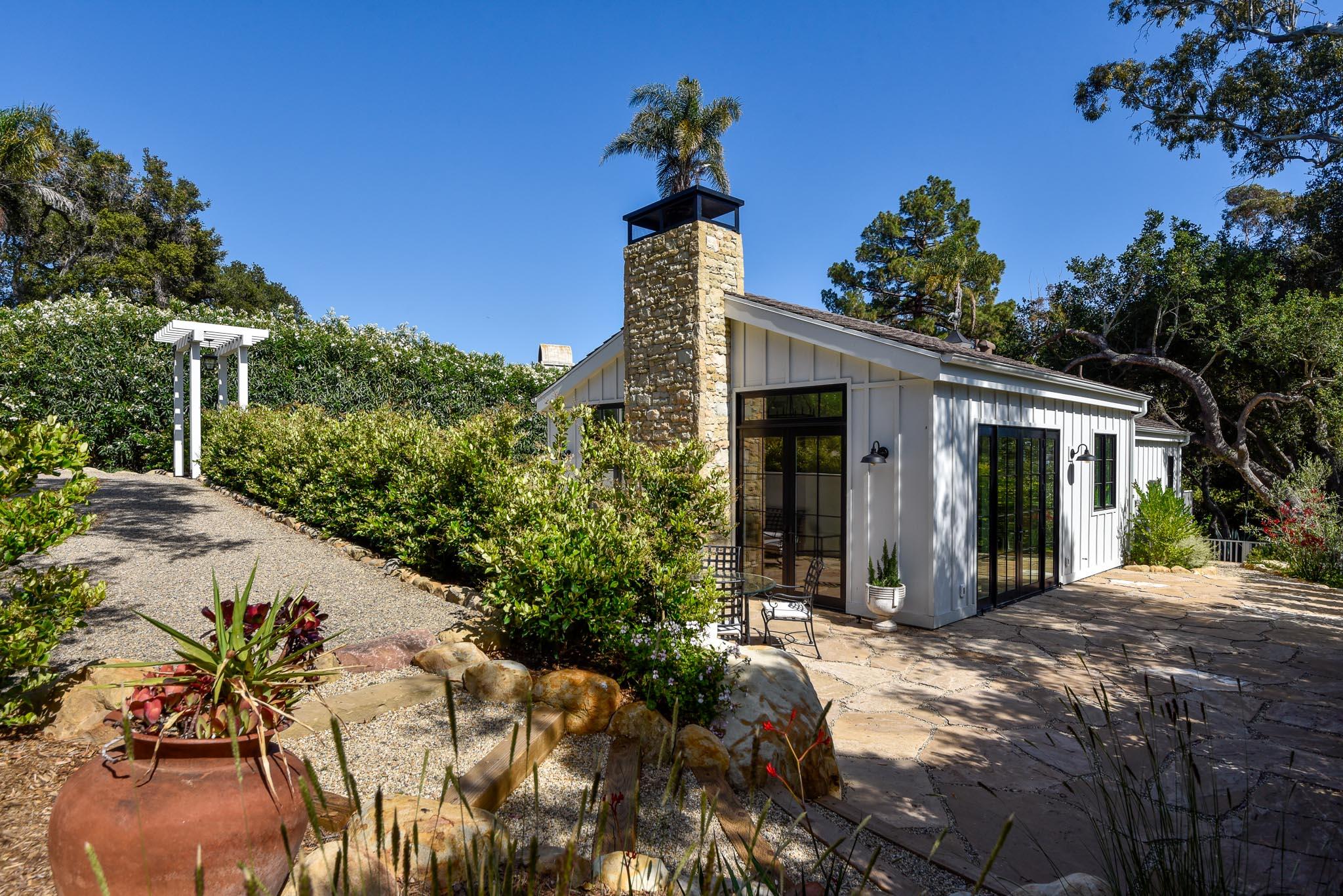 765 B Hot Springs Road Montecito, CA 93108 - Photo 29 of 33 a front view of a house with a yard