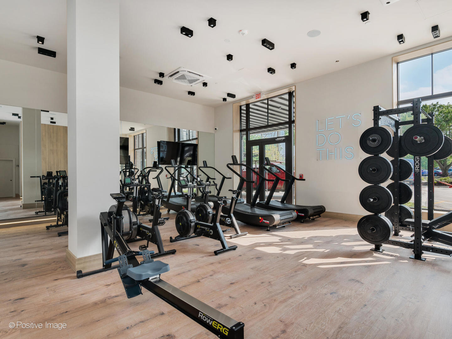 11 West Prospect Avenue, Unit 411 Mount Prospect, IL 60056 - Photo 34 of 71 a view of a room with gym equipment