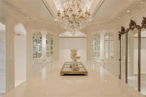 a view of a livingroom with furniture and front door