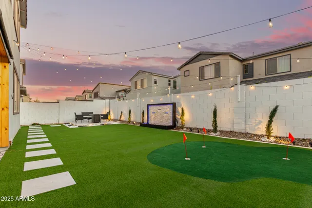 a view of a terrace with furniture