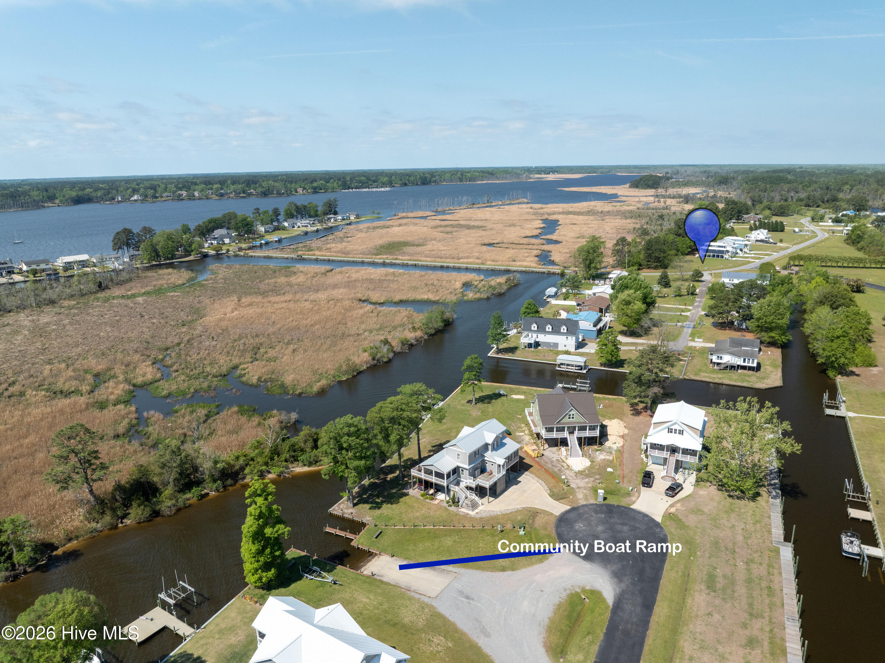 Lot 40-40a Whichards Beach Road Chocowinity, NC 27817 - Photo 11 of 15 Aerial Pic of Beaufort Pointe Boat Ramp