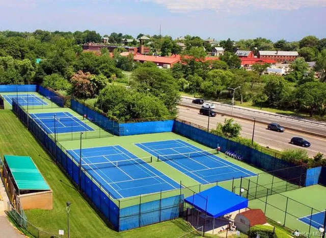 a view of a city with ocean view