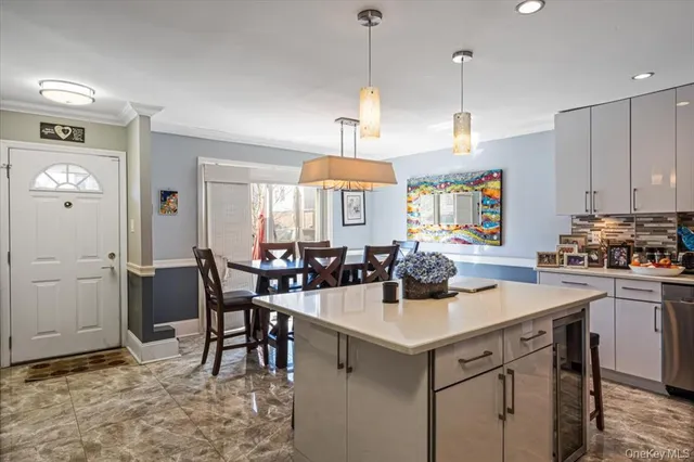 a bathroom with a sink and mirror