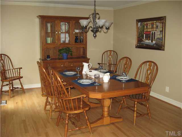 14405 Possum Track Road Raleigh, NC 27614 - Photo 5 of 25 spacious dining room can easily accomodate that overflow Thanksgiving dinner crowd Dining Room