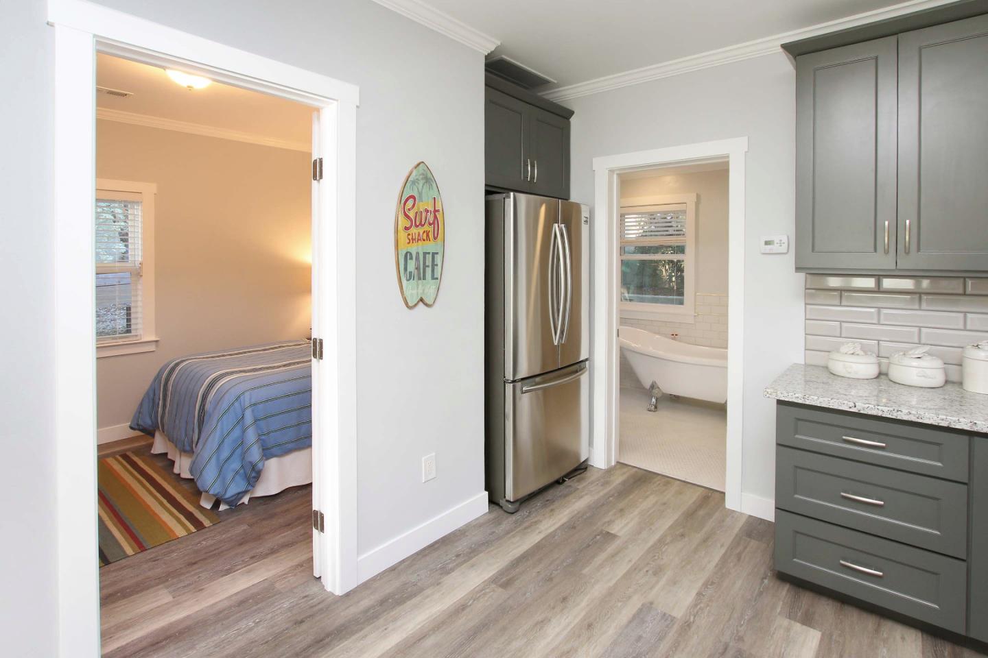 208 Cherry Avenue Capitola, CA 95010 - Photo 10 of 30 a view of kitchen with furniture and wooden floor