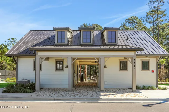 a front view of a house