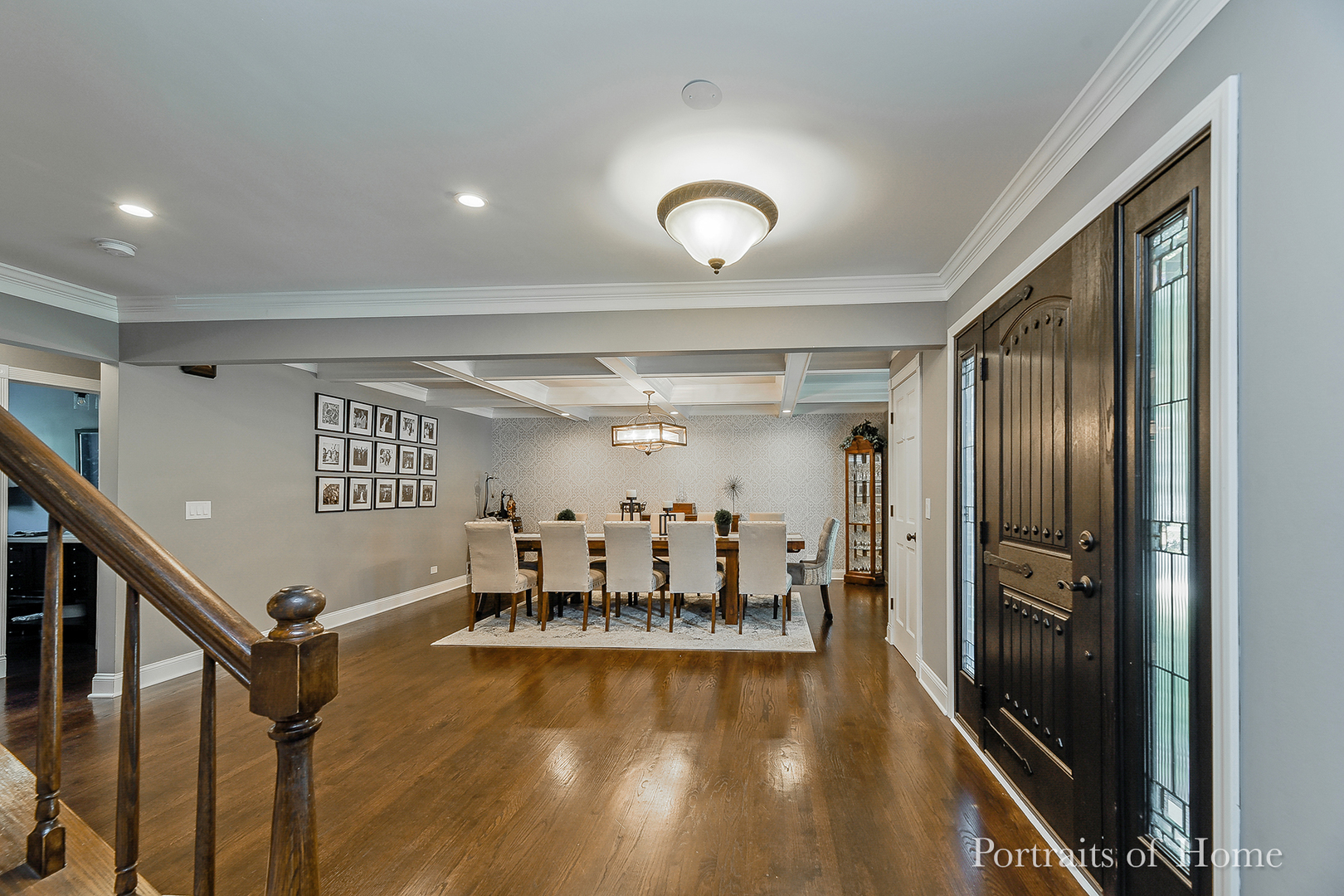 1803 Denison Road Naperville, IL 60565 - Photo 3 of 24 a view of a hallway with a living room