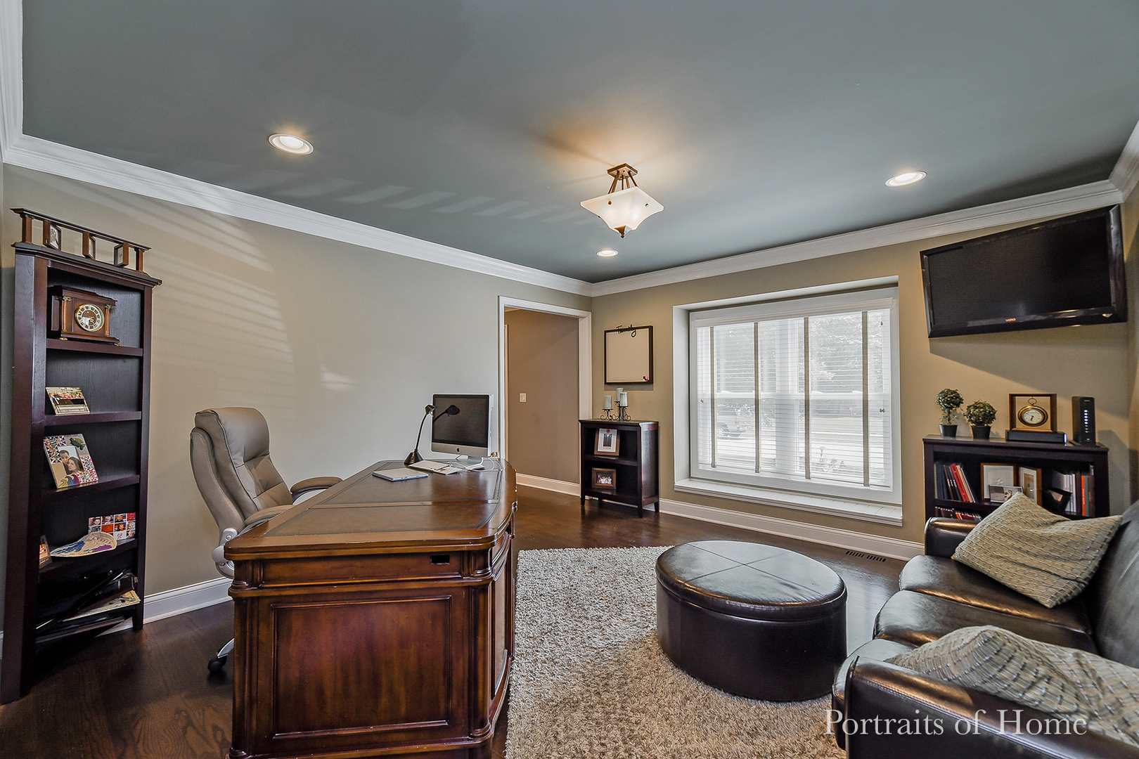 1803 Denison Road Naperville, IL 60565 - Photo 8 of 24 a living room with furniture a flat screen tv and a piano