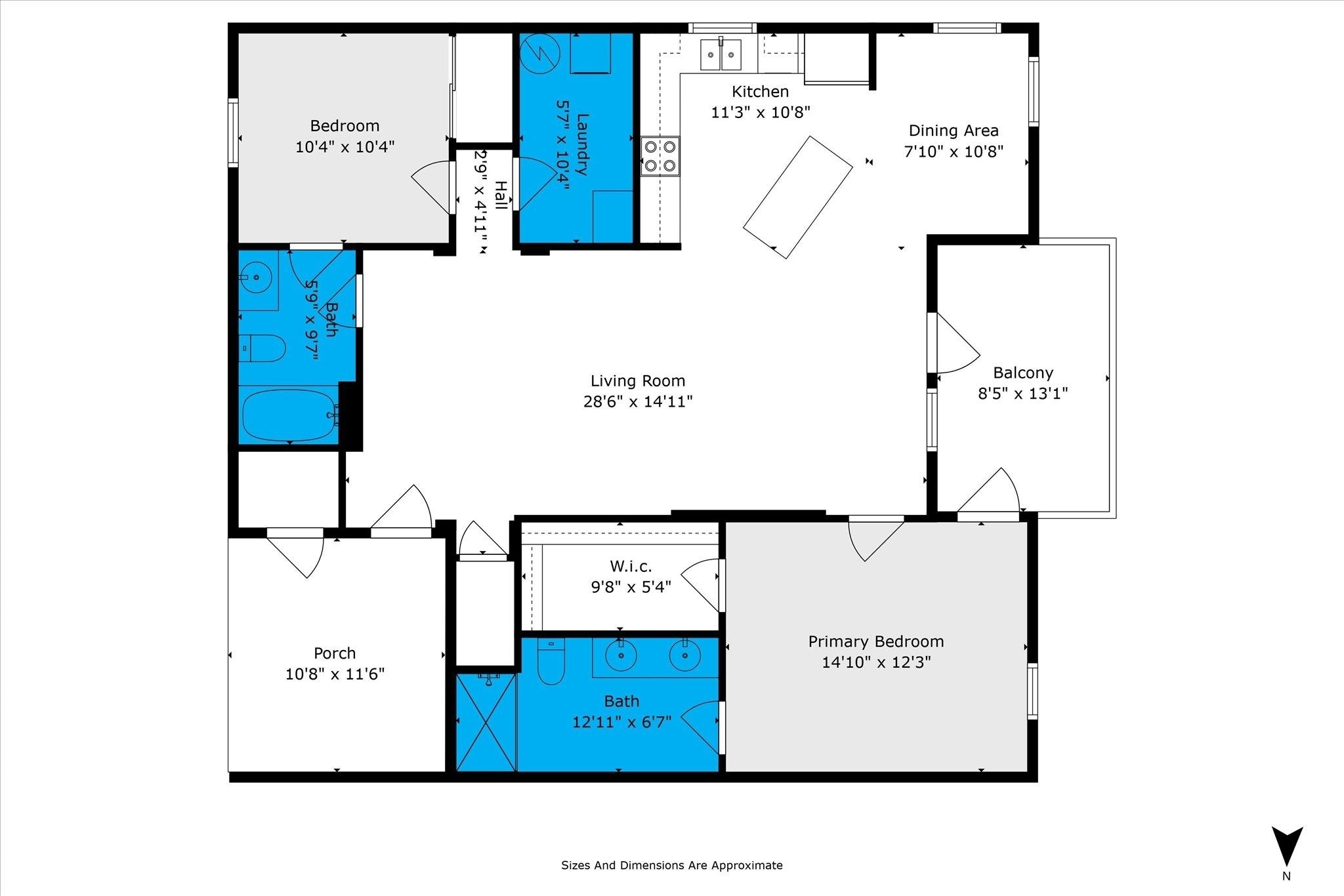 1430 Regency Road, Unit A201 Gulf Shores, AL 36542 - Photo 26 of 26 Floor Plan
