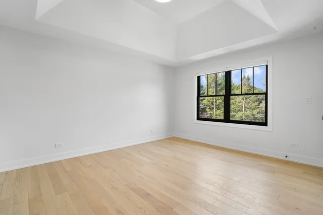 an empty room with window