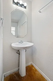 a bathroom with a sink