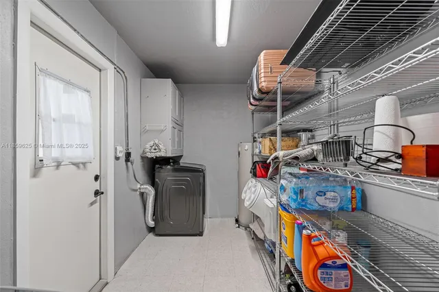 a view of storage and utility room