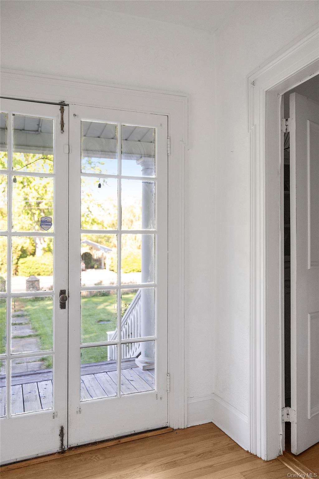 45 Shore Road Setauket, NY 11733 - Photo 17 of 45 Original Front French Doors Lead into Vestibule