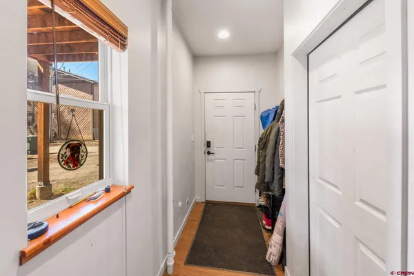 a view of a walk in closet