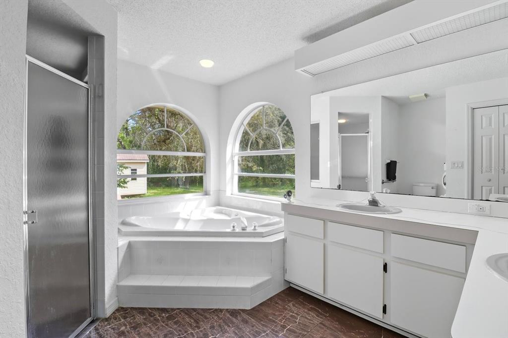 4355 West Justice Court Homosassa, FL 34446 - Photo 14 of 30 a bathroom with a sink and a large mirror