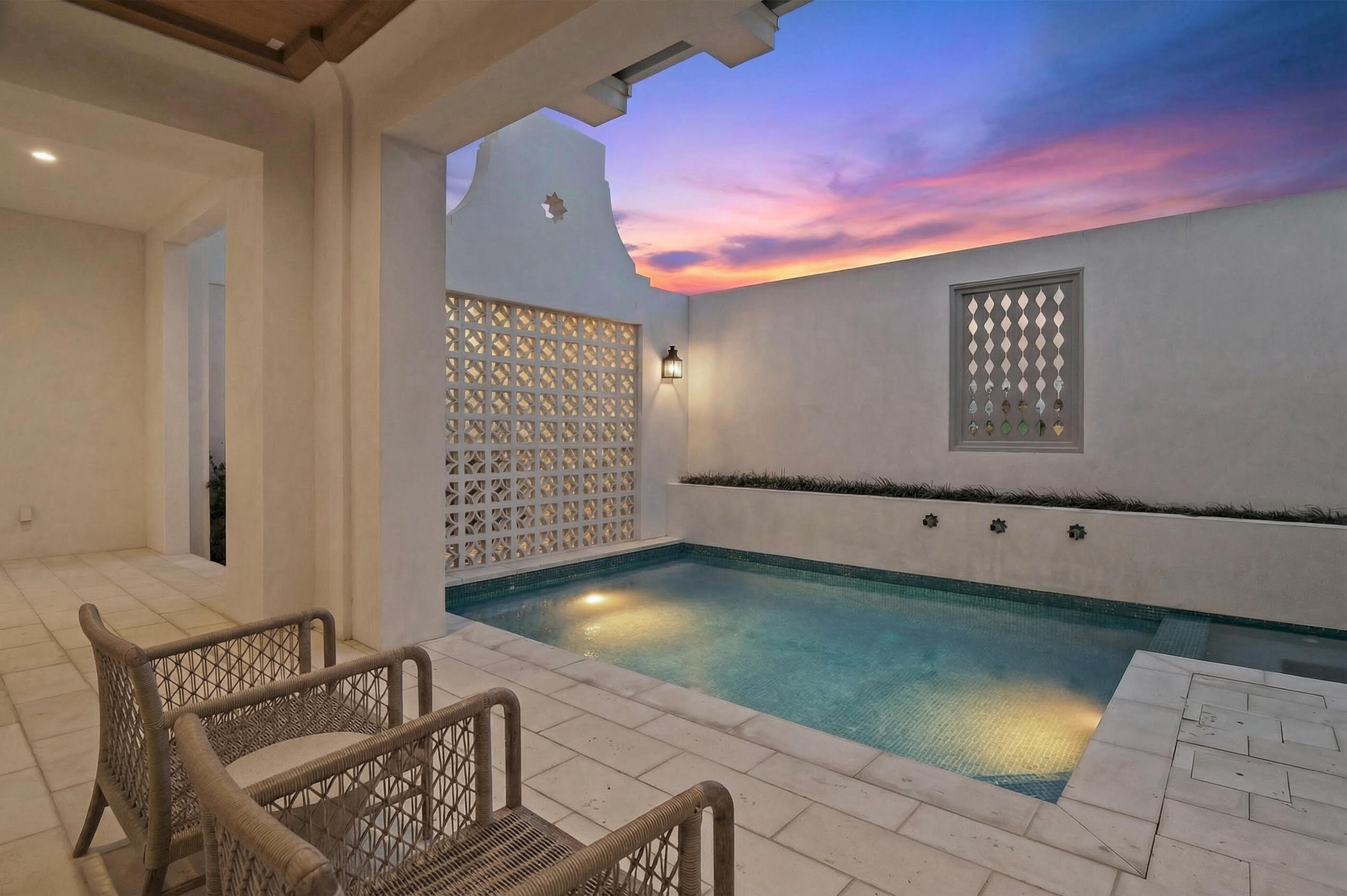 155 Elbow Beach Rd Inlet Beach Inlet Beach, FL 32461 - Photo 4 of 49 04 - Twilight Courtyard Pool