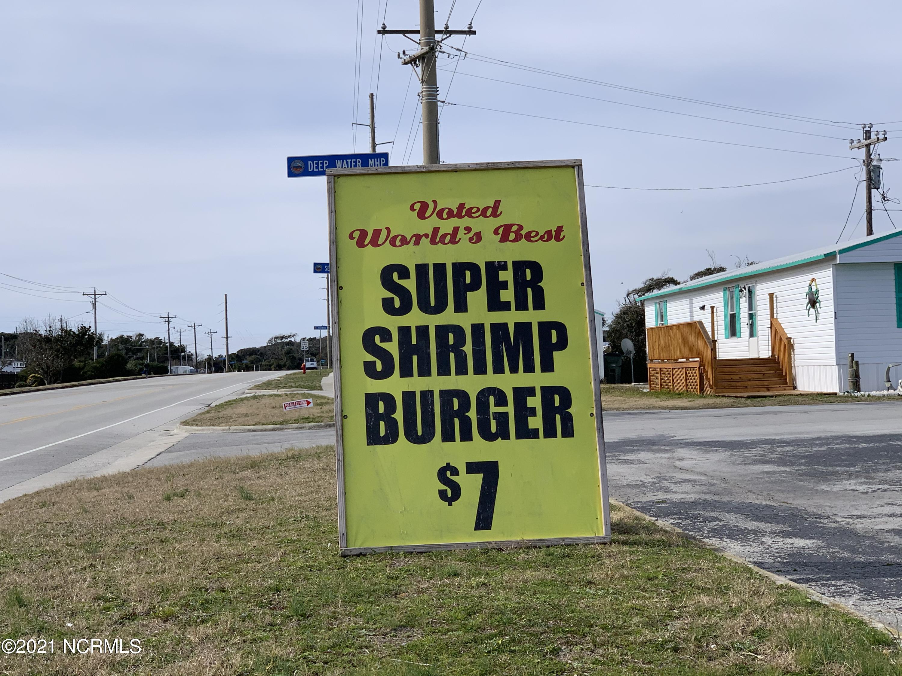 1505 Salter Path Road, Unit 439 Indian Beach, NC 28512 - Photo 43 of 44 Best Shrimp Burger Across the Road!