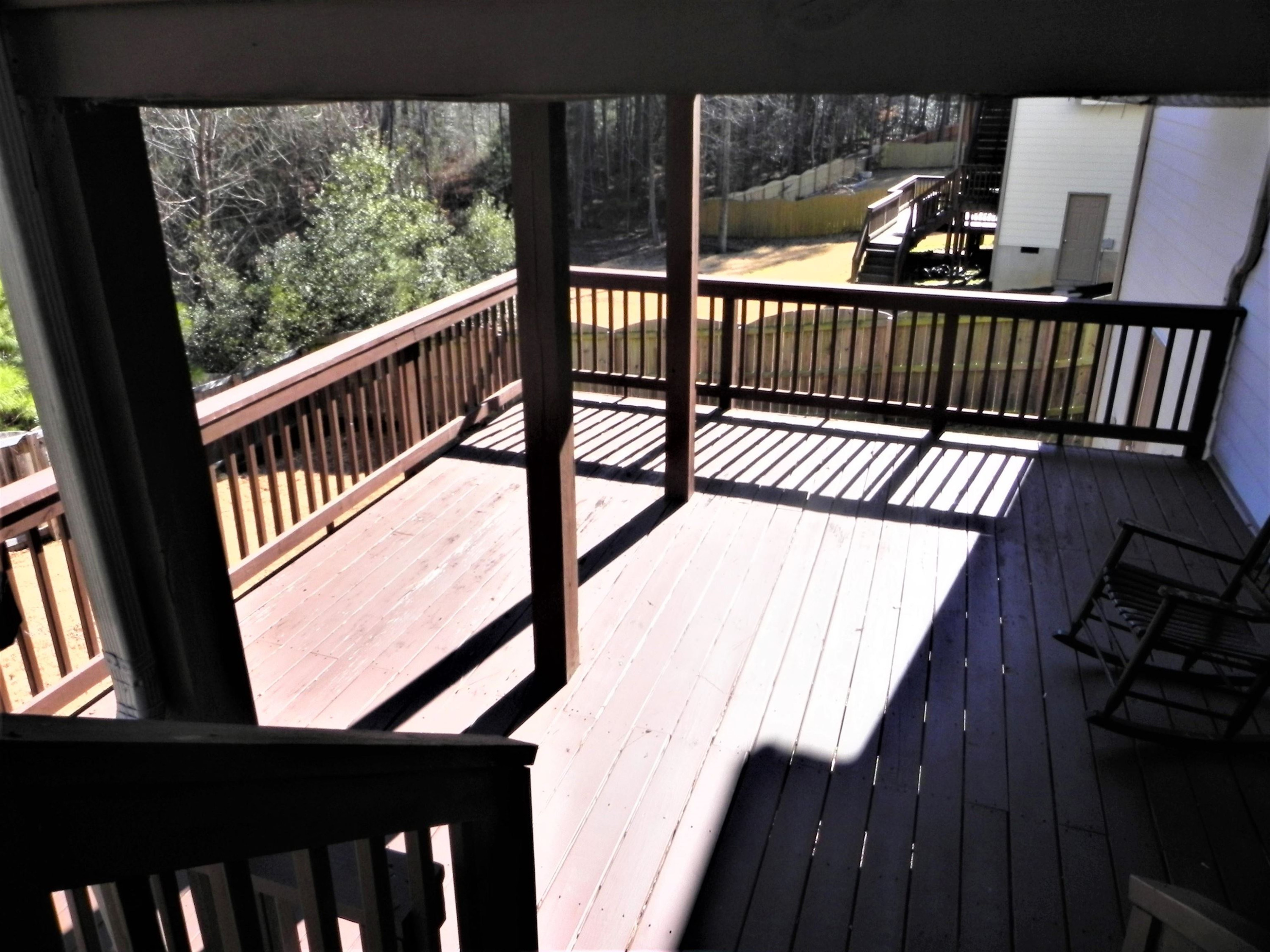 2129 Lower Lake Road Wake Forest, NC 27587 - Photo 31 of 41 Step Down to the Next Tier Onto the Large Deck Deck