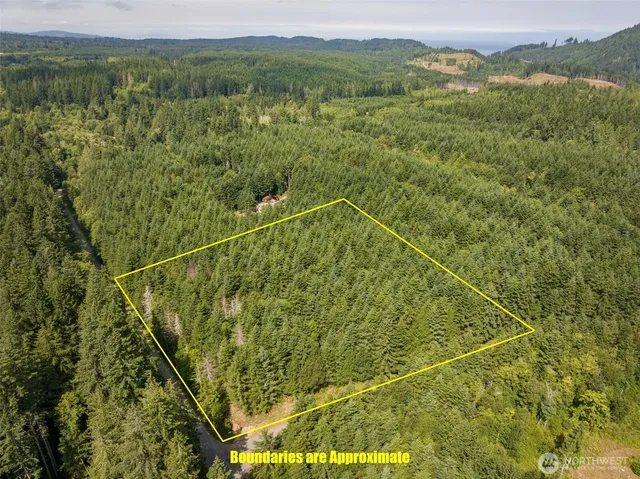 a view of a yard from a balcony