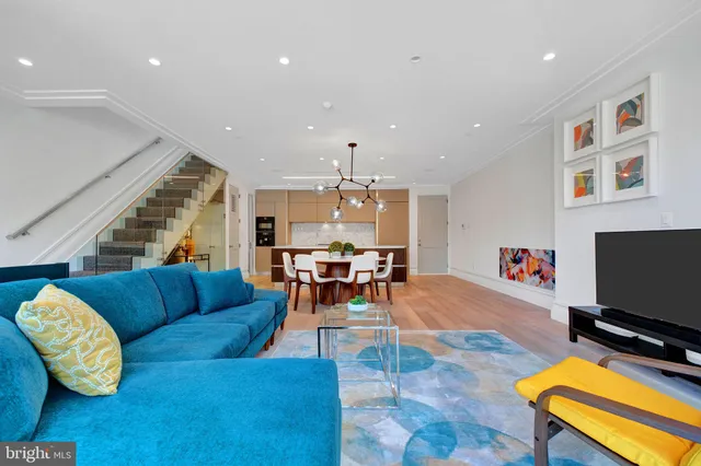 a room with furniture and a window