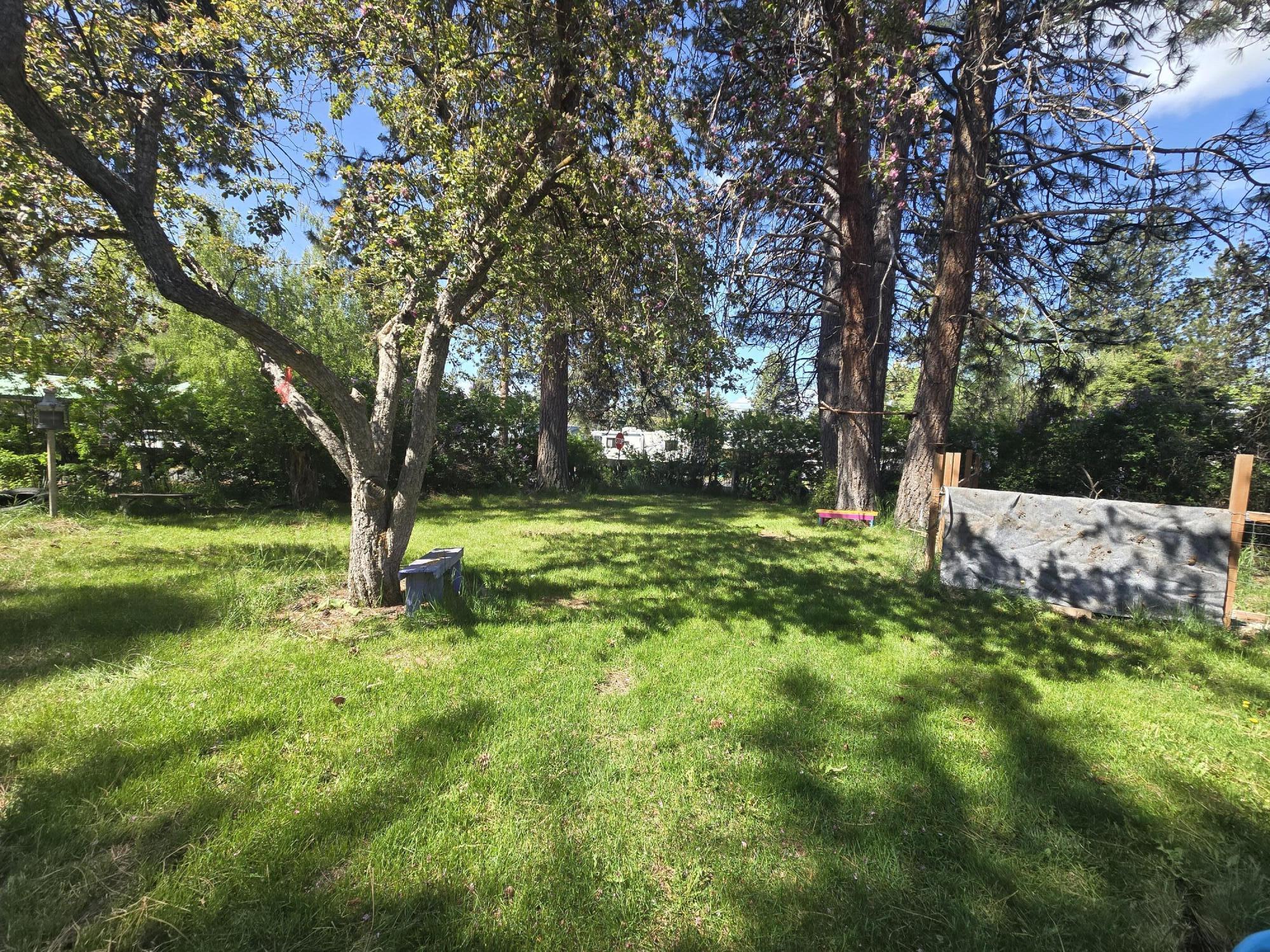 409 East Ash Street Chiloquin, OR 97624 - Photo 36 of 37 a view of a backyard with a small cabin