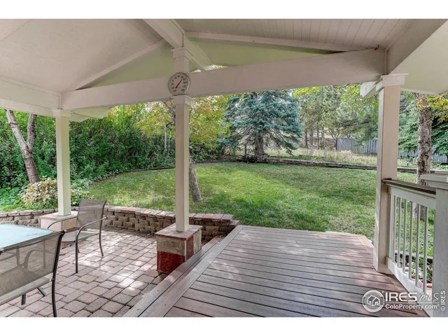 a patio view with a outdoor seating space