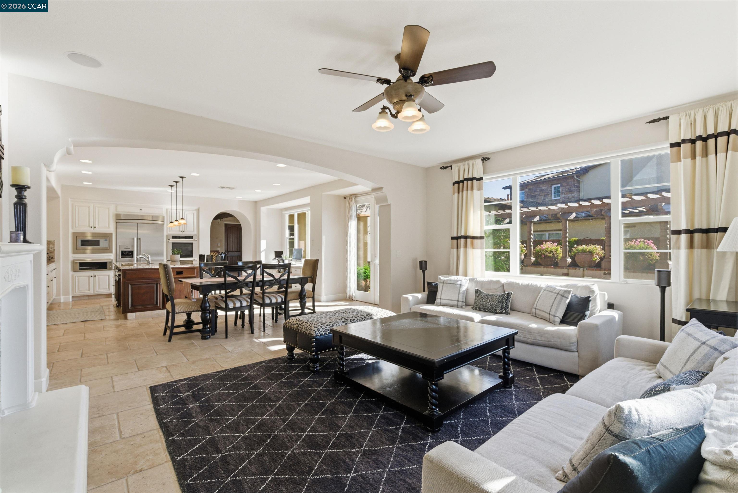 1041 South Wedgewood Road San Ramon, CA 94582 - Photo 17 of 33 a living room with furniture and a large window