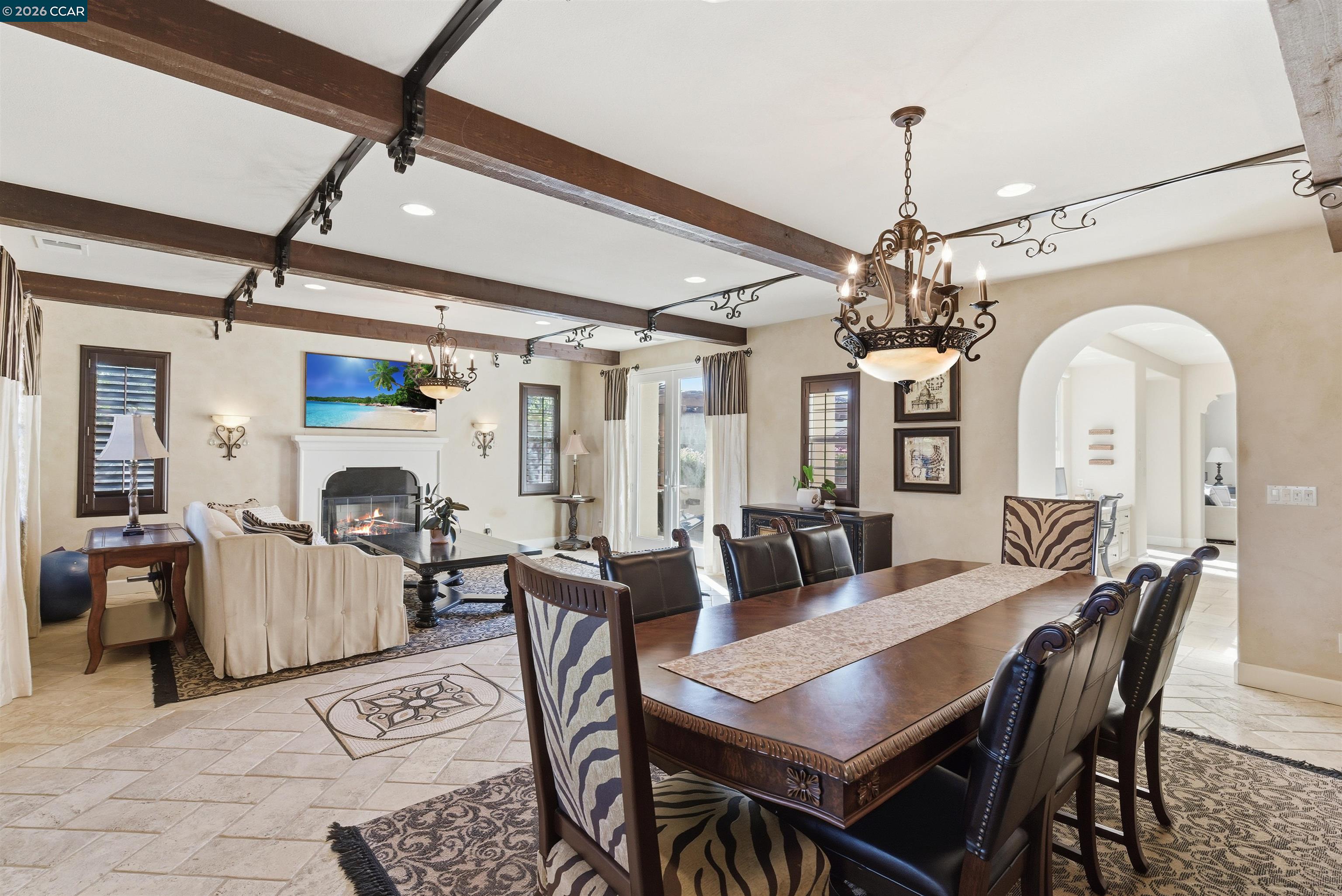 1041 South Wedgewood Road San Ramon, CA 94582 - Photo 7 of 33 a dining room with furniture a chandelier and window