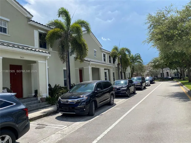 a car parked in front of a house