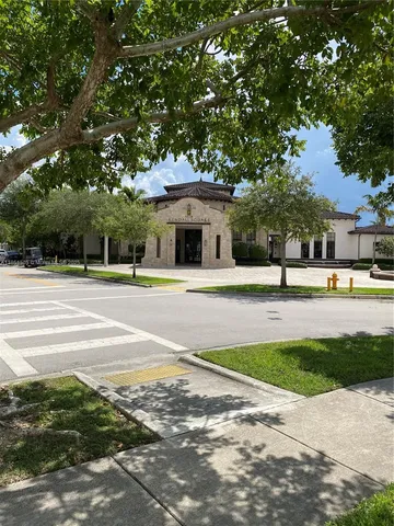 a view of outdoor space with swimming pool and patio
