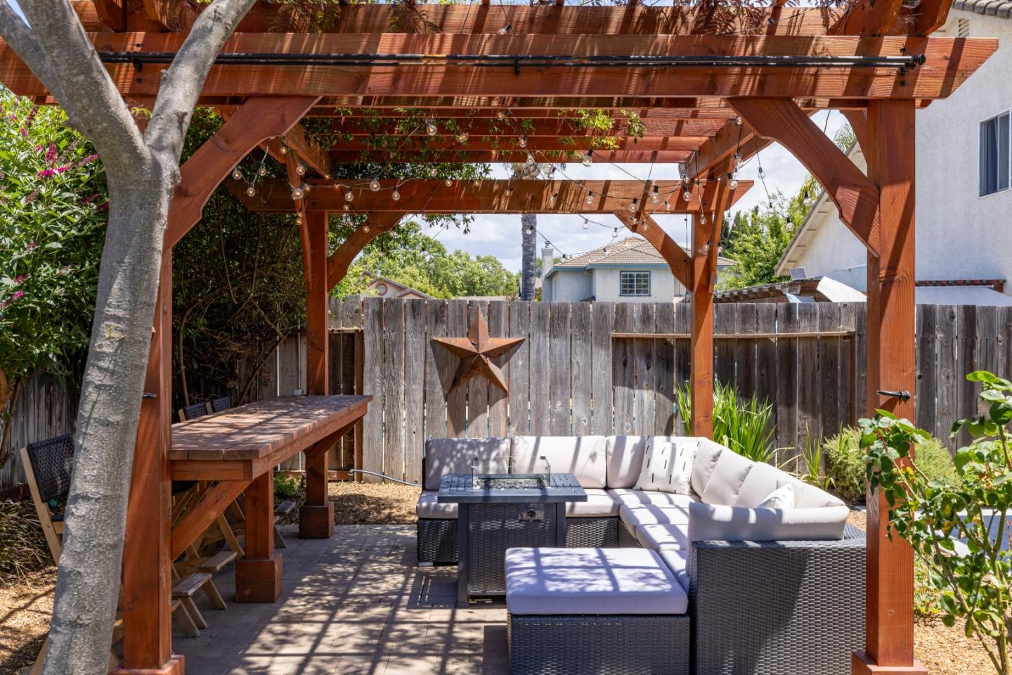 750 Ruger Court Hollister, CA 95023 - Photo 15 of 15 a view of outdoor sitting area with furniture and wooden floor