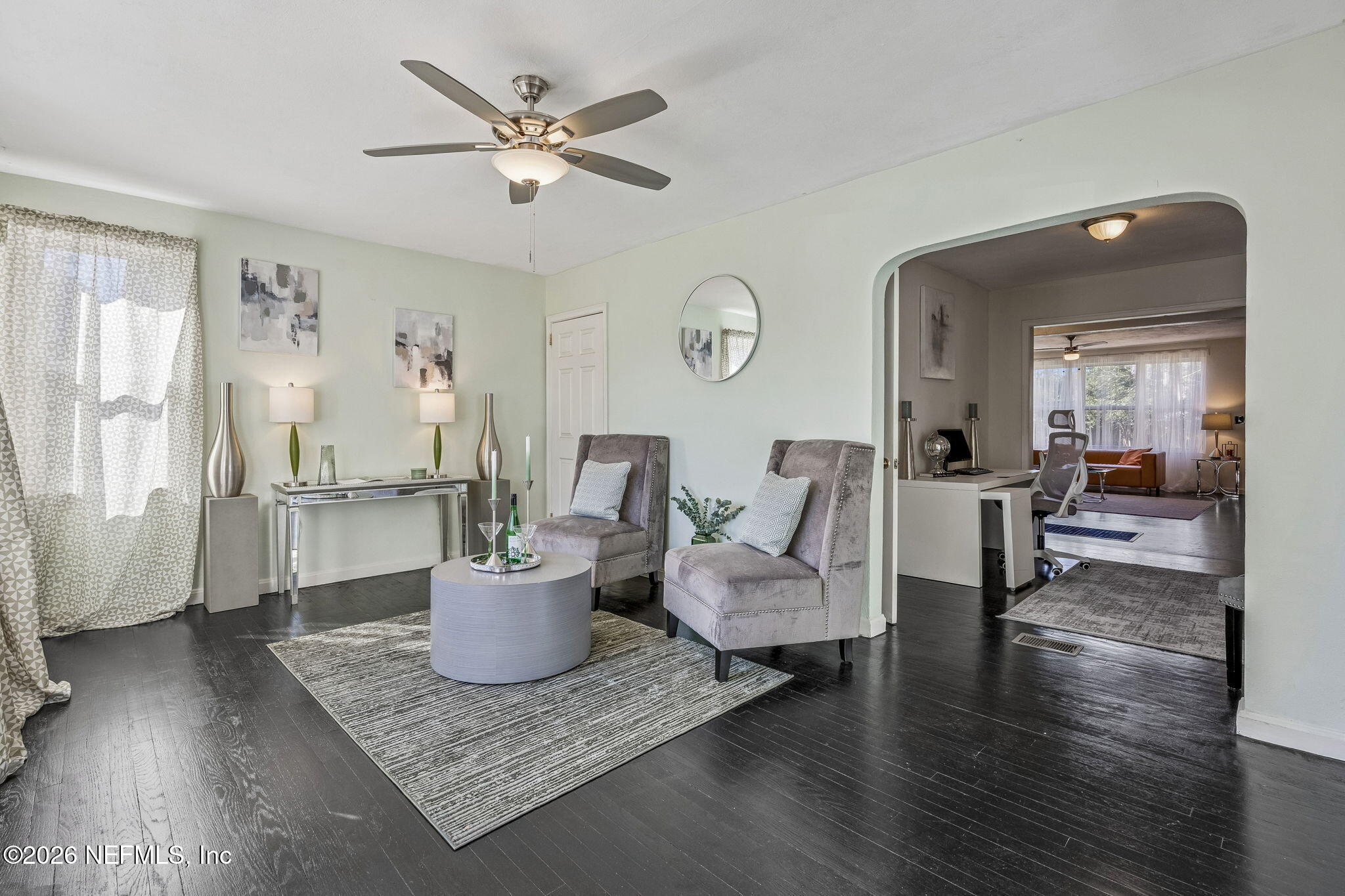 426 Aiken Road Jacksonville, FL 32216 - Photo 14 of 50 a living room with furniture and wooden floor