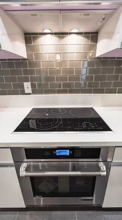 a close view of stove