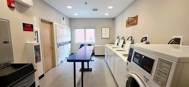 a very nice looking room with a large window