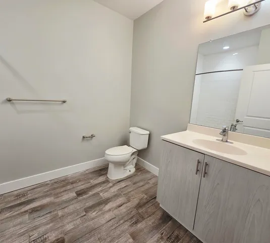 a bathroom with a sink and a toilet