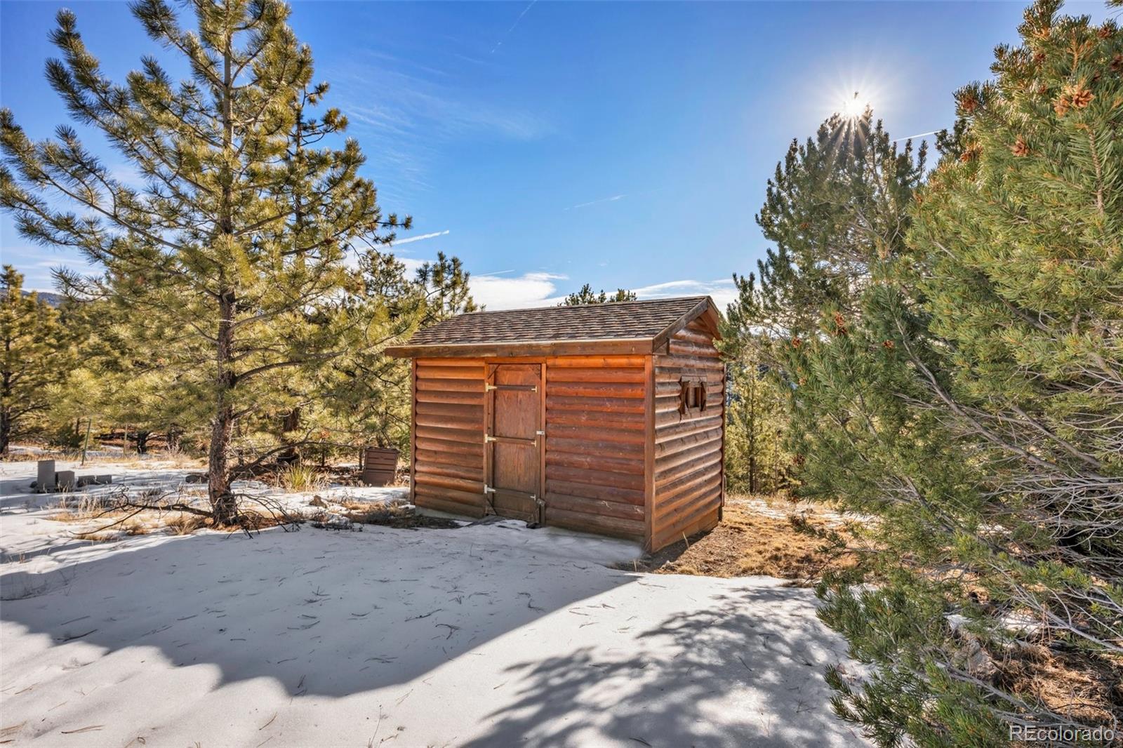820 Schulze Ranch Road Westcliffe, CO 81252 - Photo 30 of 39 a view of a backyard of the house