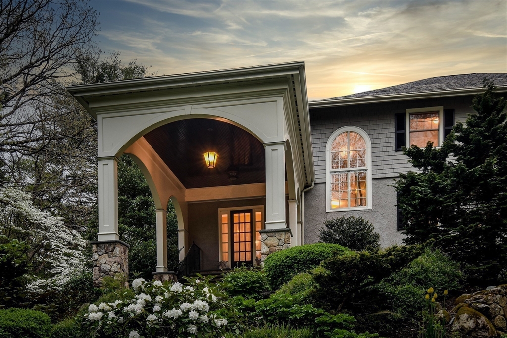 134 Dedham Street Dover, MA 02030 - Photo 3 of 42 a front view of house with a garden