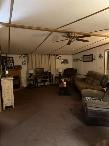 a view of parking garage with cars